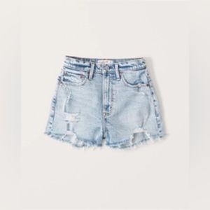 Abercrombie Curve Love High Rise Mom Shorts